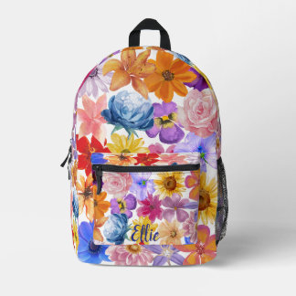 Blumendruckerpaket | Personalisieren Bedruckter Rucksack