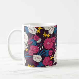 Blumendschungel mit Schlangen Vintag, Tropica Kaffeetasse