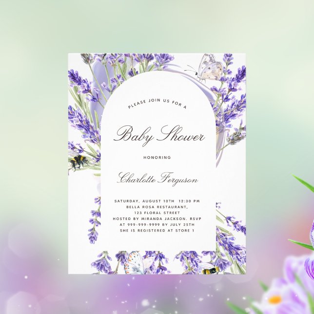 Blumendusche aus Lavendel - Haushaltsvoranschlag Flyer (Von Creator hochgeladen)