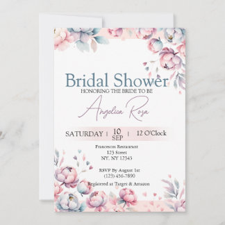 Blumendusche Einladung