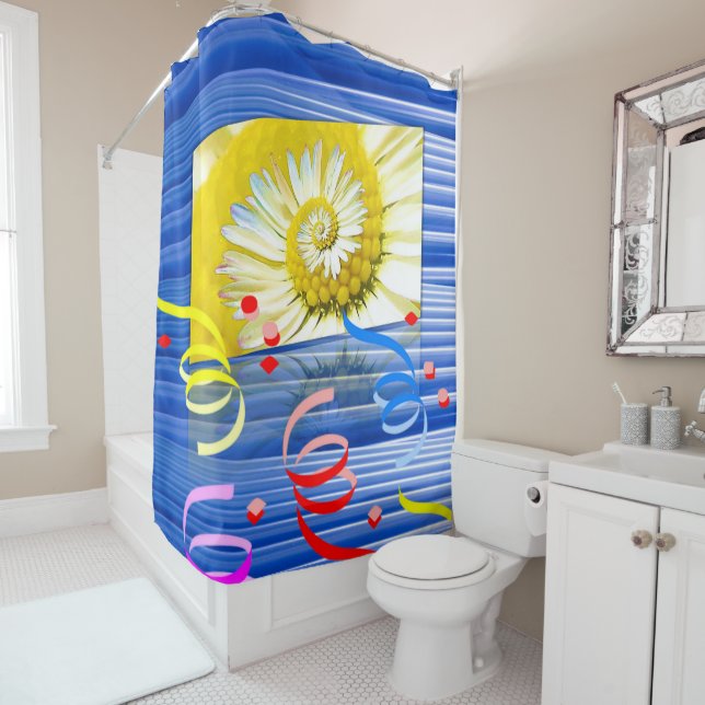 Blumenduschvorhang Duschvorhang (Beispiel)