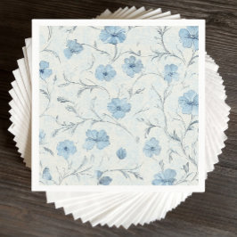 Blumendusty Blauer Garten Hochzeitsfeier Serviette