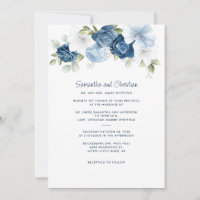 Blumendusty Blue Greenery Typografy Wedding