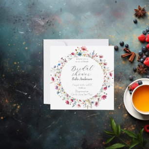 Blumeneinladung zur französischen Gartenparty Einladung