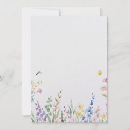 Blumeneinladung zur Hochzeit Einladung