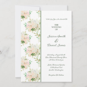 Blumeneinladung zur Hochzeit Einladung