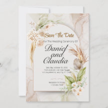 Blumeneinladung zur Hochzeit