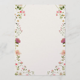 Blumeneinladung zur Hochzeit Einladung