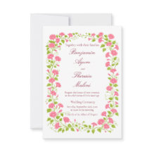 Blumeneinladungskarte zur Hochzeit