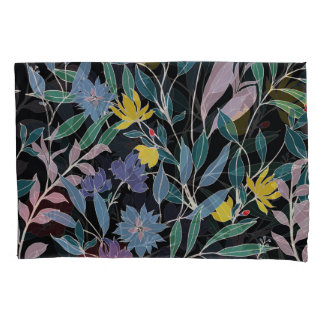 Blumenelegant: Abstrakter Vintager Hintergrund Kissenbezug