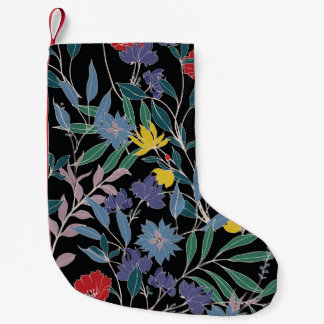 Blumenelegant: Abstrakter Vintager Hintergrund Kleiner Weihnachtsstrumpf