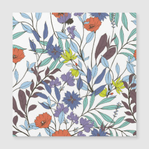 Blumenelegant, Abstrakter Vintager Hintergrund. Magnetkarte