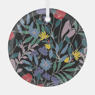 Blumenelegant: Abstrakter Vintager Hintergrund Ornament Aus Glas