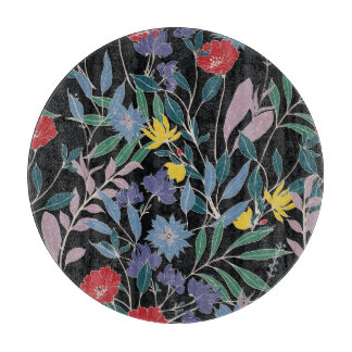 Blumenelegant: Abstrakter Vintager Hintergrund Schneidebrett