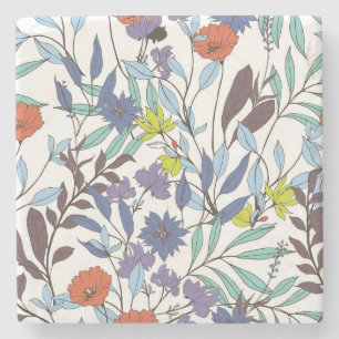 Blumenelegant, Abstrakter Vintager Hintergrund. Steinuntersetzer