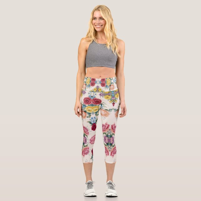 Blumenelegant Leggings8 Capri Leggings (Vorderseite)