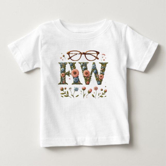 Blumenelegant mit Brillanz Baby T-shirt (Vorderseite)
