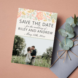 Blumenelegant Peach Blush Sage Save the Date