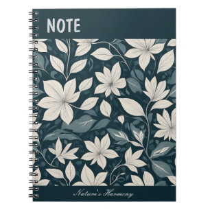 Blumeneleganten-Notebook Notizblock