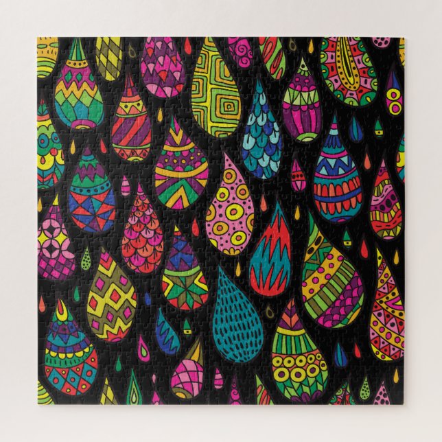 Blumeneleganz, abstrakter Hintergrund. Puzzle (Vertikal)