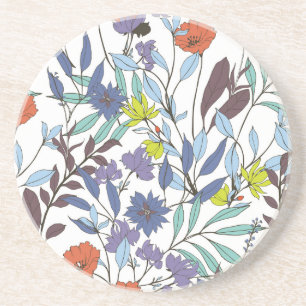 Blumeneleganz, abstrakter Vintage-Hintergrund. Getränkeuntersetzer