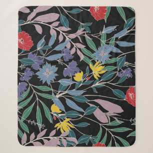 Blumeneleganz: Abstrakter Vintage-Hintergrund Sherpadecke