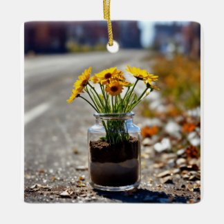 "Blumeneleganz: Keramikornament