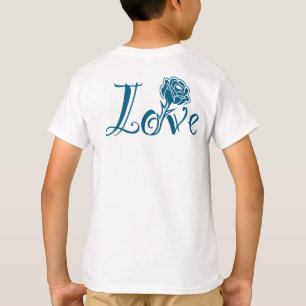 Blumeneleganz: Liebe illustriert mit Rose T-Shirt
