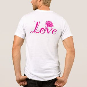 Blumeneleganz: Liebe illustriert mit Rose Tri-Blend Shirt