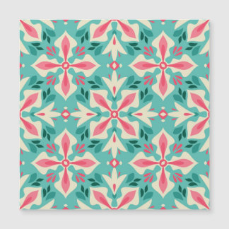 Blumeneleganz: nahtloses Vintage-Motiv. Magnetkarte