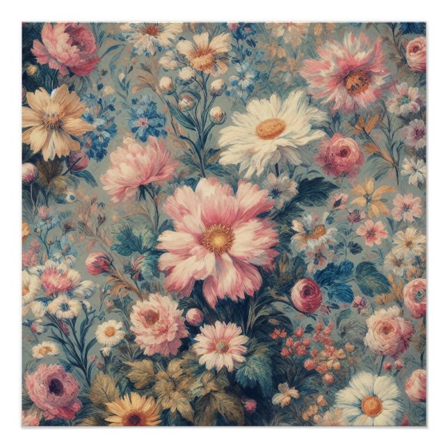 Blumeneleganz Poster (Vorderseite)