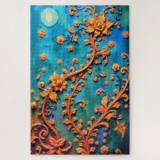 Blumeneleganz Puzzle (Vertikal)