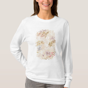 Blumenentwurf mit Pfingstrosen, Lilien und Rosen T-Shirt