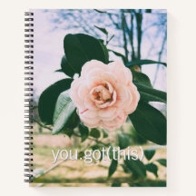 Blumenermutigungs-Notebook für Tech Femme