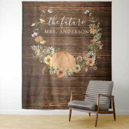 Blumenernte Pumpkin Bridal Backdrop Foto Stand Wandteppich