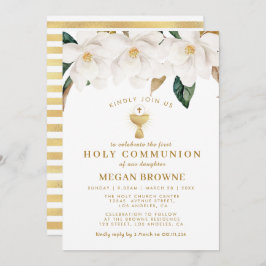 Blumenerste Einladung der heiligen Kommunion der