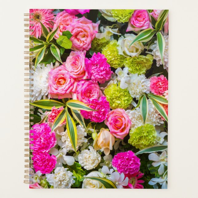 Blumenexplosion – Eleganter Garten  Planer (Vorderseite)
