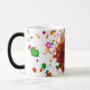 Blumenexplosion Morphing Tasse - 11 oz Tasse
