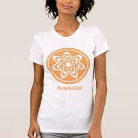 Blumenexplosion T-Shirt von Frauen, Orange