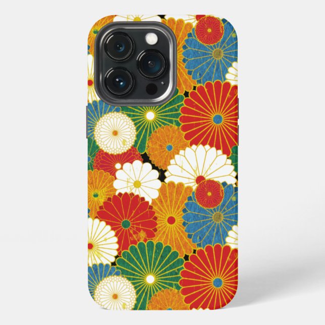 Blumenextravaganz iPhone Hülle (Hinten)