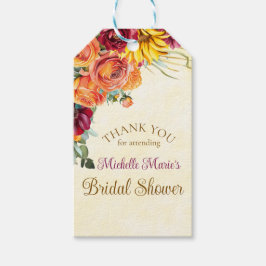 Blumenfall-Brautparty Geschenkanhänger