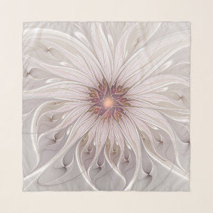 Blumenfantasie, Abstrakte moderne Pastell-Blume Schal