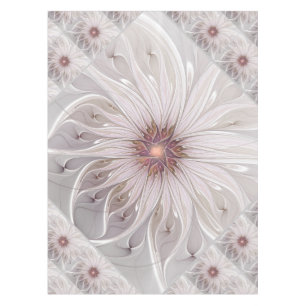 Blumenfantasie, Abstrakte moderne Pastell-Blume Tischdecke