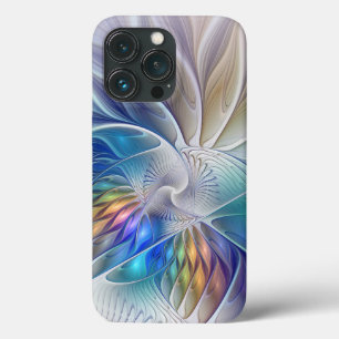 Blumenfantasie, buntes Abstraktes Fraktal Blume Case-Mate iPhone Hülle