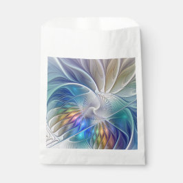 Blumenfantasie, buntes Abstraktes Fraktal Blume Geschenktütchen