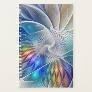 Blumenfantasie, buntes Abstraktes Fraktal Blume Planer