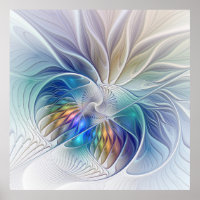 Blumenfantasie, buntes Abstraktes Fraktal Blume
