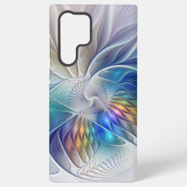 Blumenfantasie, buntes Abstraktes Fraktal Blume Samsung Galaxy Hülle