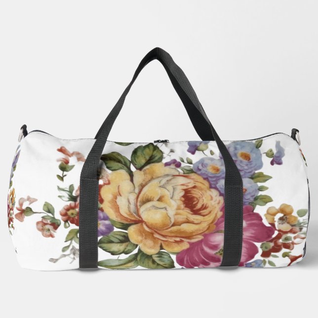 Blumenfantasie  duffle bag (Vorderseite)