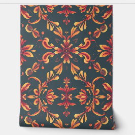 Blumenfantasie: Elegantes, vom Herbst Inspiriert M Tapete